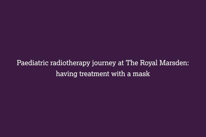 Paediatric radiotherapy