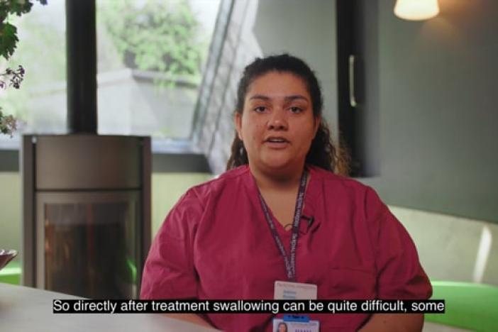 Nutrition and swallowing after head and neck cancer treatment video thumbnail