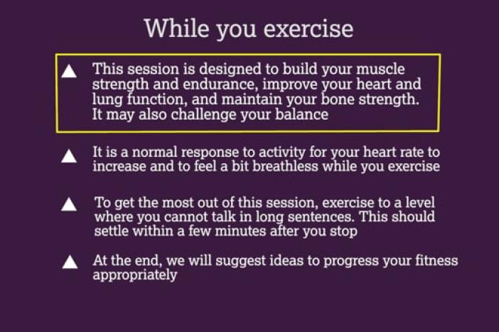 Exercise at home video thumbnail